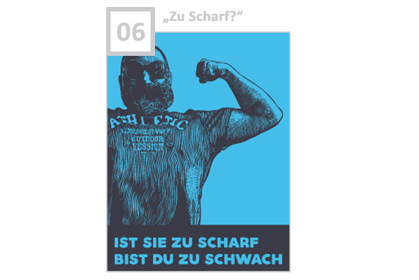 Etikett: Zu Scharf