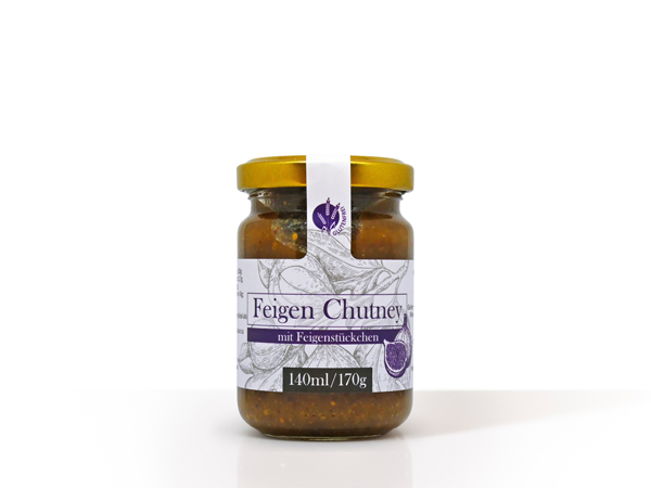 Feigen Chutney mit Feigenstücken