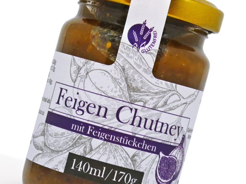 Feigen Chutney mit Feigenstücken